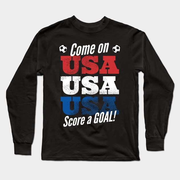 USA World Cup Soccer Fan Russia 2018 Long Sleeve T-Shirt by atomguy